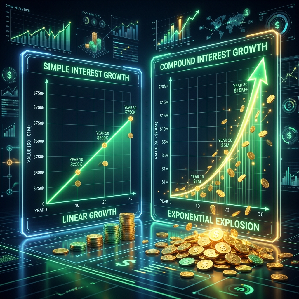 Simple vs Compound Interest Comparison